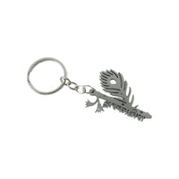 religious krishna feather keychain
