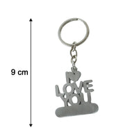 Premium Metal Love You Keychain 1 Pc