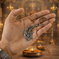  hindu spiritual feather keychain