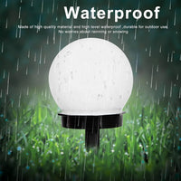 Solar-Powered LED Garden Globe Pathway Light (1 Pc)