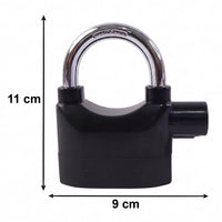 Heavy Duty Security Alarm Padlock with Built In Sound Alert System With 3 keys
