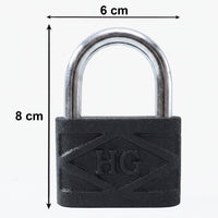 Heavy Duty 60mm Iron Pad Lock with 3 Keys