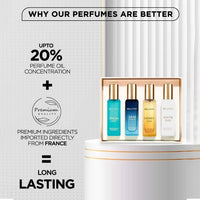 Bellavita Premium Luxury Unisex Perfume Gift Set (4 Pc, 20 ML Each)