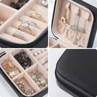 Mini PU Leather jewellery Box for Travel & Storage (1 Pc)