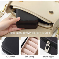 Mini PU Leather jewellery Box for Travel & Storage (1 Pc)