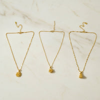 Stylish gold finish necklace accessory