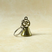 Om Symbol Temple Bell Metal Keychain (1 Pc)
