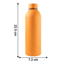 Stainless Steel Double Wall Vacuum-Insulated Drink Water (Orange / 500 ML Approx)