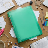 plastic ring binder folder