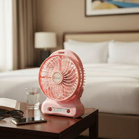 Portable USB Rechargeable Desk Fan (1 Pc)