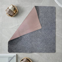 Ultra Soft Anti Slip Bathroom Floor Mat (1 Pc, 100x99 Cm)