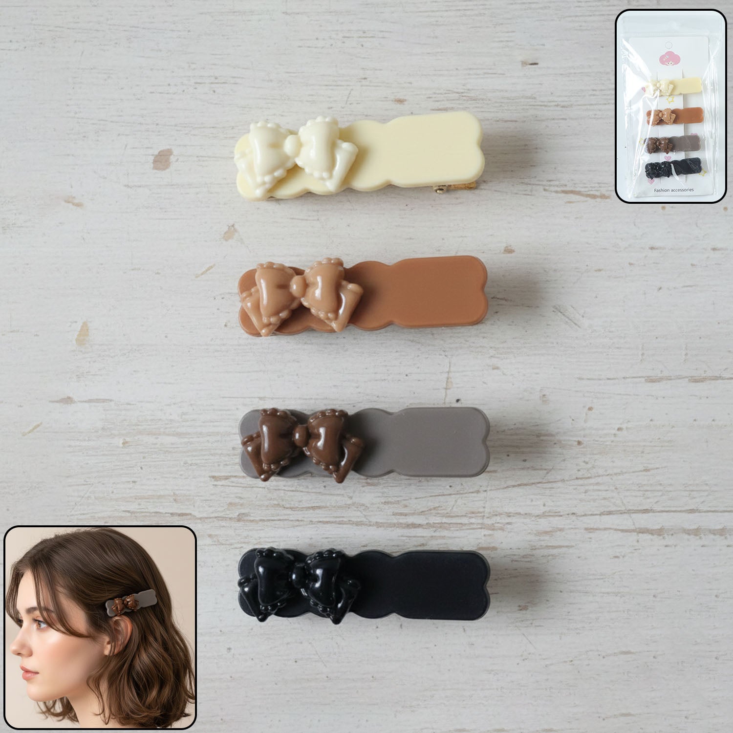 Cartoon Cat Hair Clips