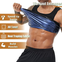 Men’s Slim Fit Sweat Shaper Tank Top (XXL/XXXL, 1 Pc)