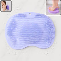 Purple Silicone Bath Massage Cushion – Suction Cup Exfoliating Foot Scrubber & Mat