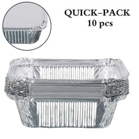 Freshee Aluminium Food Container with Lid — 450 ml — 10 Pc