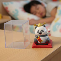 Automatic hand moving panda decor