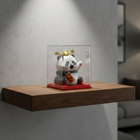 Solar energy panda figurine