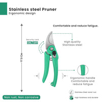 Garden Shears Pruners Scissor for Cutting Branches, Flowers, Leaves, Pruning Seeds
