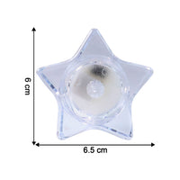 Flameless Star-Shaped LED Candles (6 Pc / Set)