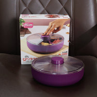 Supermom Multipurpose Round Rotating Dry Fruit & Snack Storage Container (1 Pc)