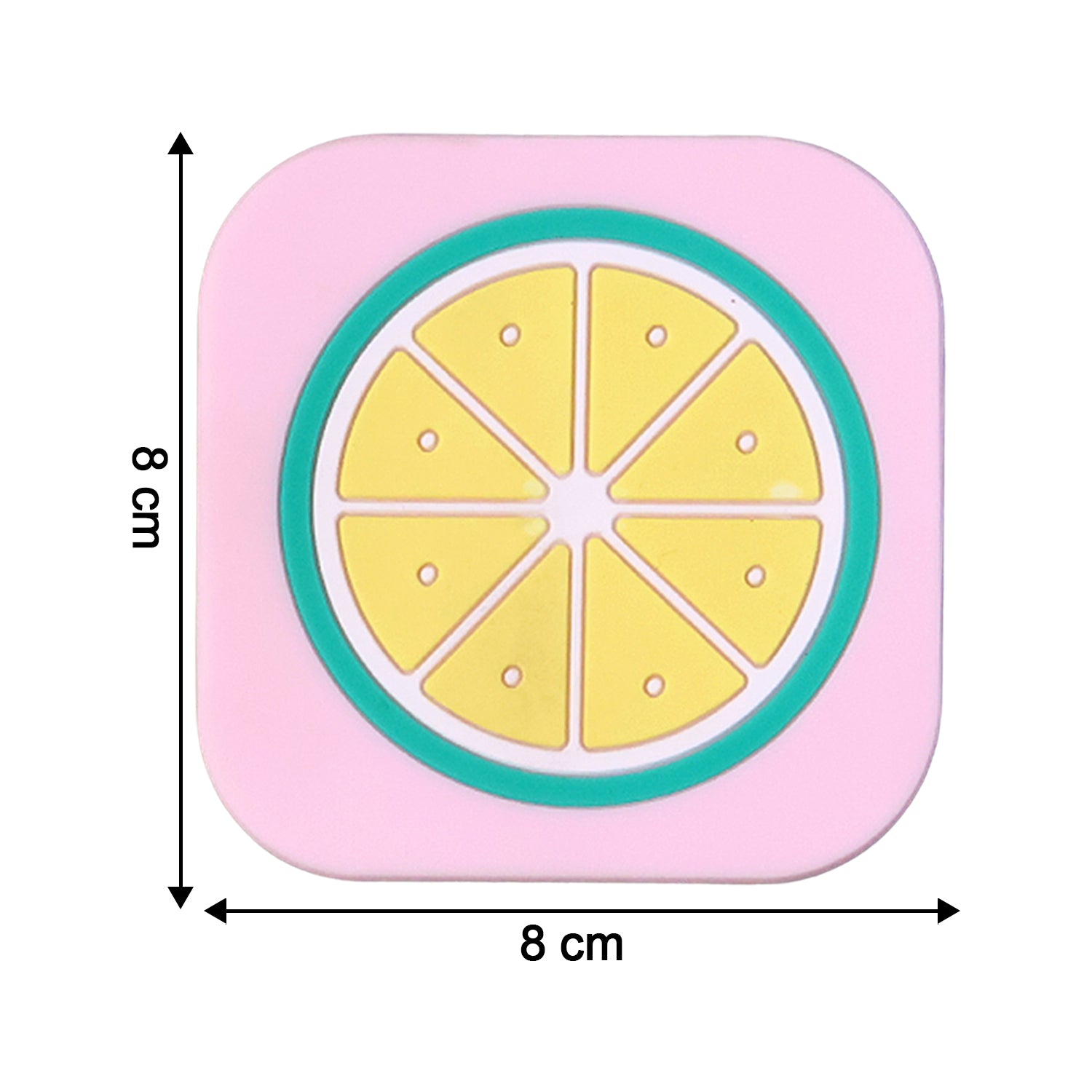 VoltDock Minimalist Silicone Drink Coaster Pack | Premium 8x8 cm Heatproof Cup Mats (6Pc, Mix Design)