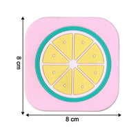 VoltDock Minimalist Silicone Drink Coaster Pack | Premium 8x8 cm Heatproof Cup Mats (6Pc, Mix Design)