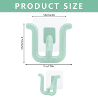 WallStack Multipurpose Wall Mounted Holder Rack Set | Space-Saving Storage Shelves (6Pc)