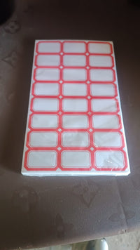 Multipurpose Writable Blank Label Sticker Sheets (1 Sheet)