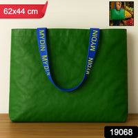 Plastic Eco-Friendly Large Shopping Tote Bag 62x44cm (Mixcolor & 1 Pc)