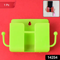 Compact Neon Green Wall Phone Holder 