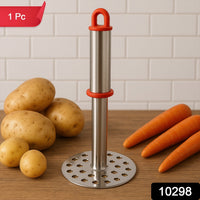 Stainless Steel Potato Masher with Ergonomic Handle (17cm / 1 Pc)