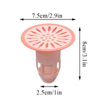 Hair trap plug for drains, silicone material, insect-proof, and anti-odor for kitchen and bathroom.