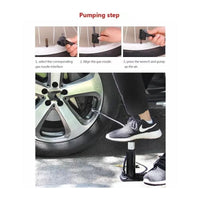 Portable foot pump