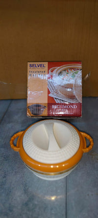 Insulated Hot Pot Inner Stainless Steel Serving Casserole with Lid (800 ML Approx)