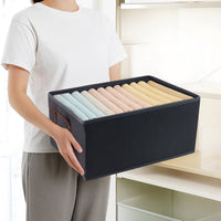 Foldable Rectangular Storage Box with Handle (46x28 cm / 1 Pc)