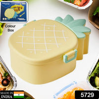 Kids Lunch Box Cute Pineapple Shaped Bento Box with Fork Spoon Snack Container
