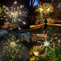 Colorful Multi Led Outdoor Solar Garden Lights (4 Pcs Set)