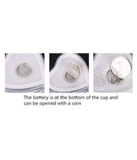 Heart Shape Blinking LED Glass Cup
