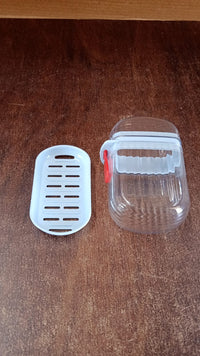 Multifunctional Soap Box with Drain Tray and Lock Clip, Sabudani (1 Pc)