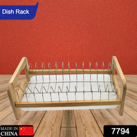 Drain bowl rack with tray for kitchen storage