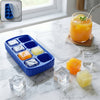 multipurpose square ice cube tray with lid 8 grid 17x9 cm