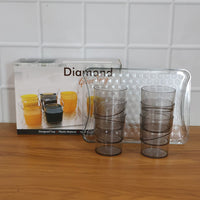 Premium Glass Serving Set (6 Glass With 1 Tray)