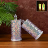 Flameless LED Crystal Candle Set