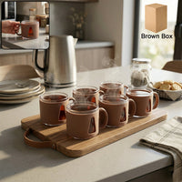 Premium Round Tea Cup Set (6 Pc Set)