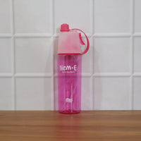 Plastic Sports Water Bottle – Dual Function with Built-In Mist Spray (600 ML)