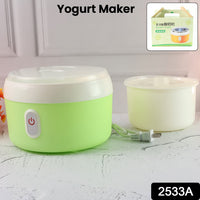 Green Electric Yogurt Maker for Household and Kitchen Use