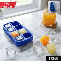 plastic ice cube tray with lid for freezer use