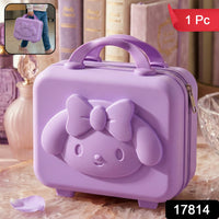 Kids Bear-Shaped Hard Shell Storage Carry Case with Handle (Mix Design)