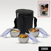 Airtight multi-compartment lunch box, ideal for office and school