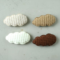 Premium Padded Cloud Shape Hair Clips Set (4 Pc)
